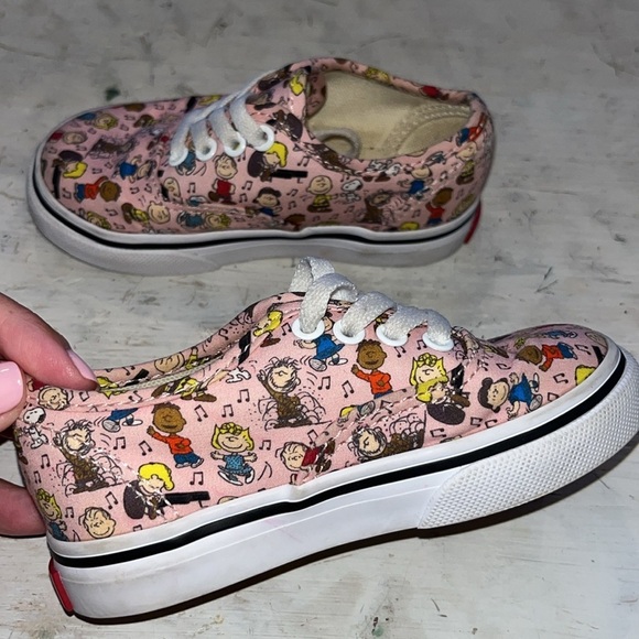 Vans X Peanuts Toddlers' Authentic Trainers - Dance Party/Pink | size 6.5 - Picture 5 of 7